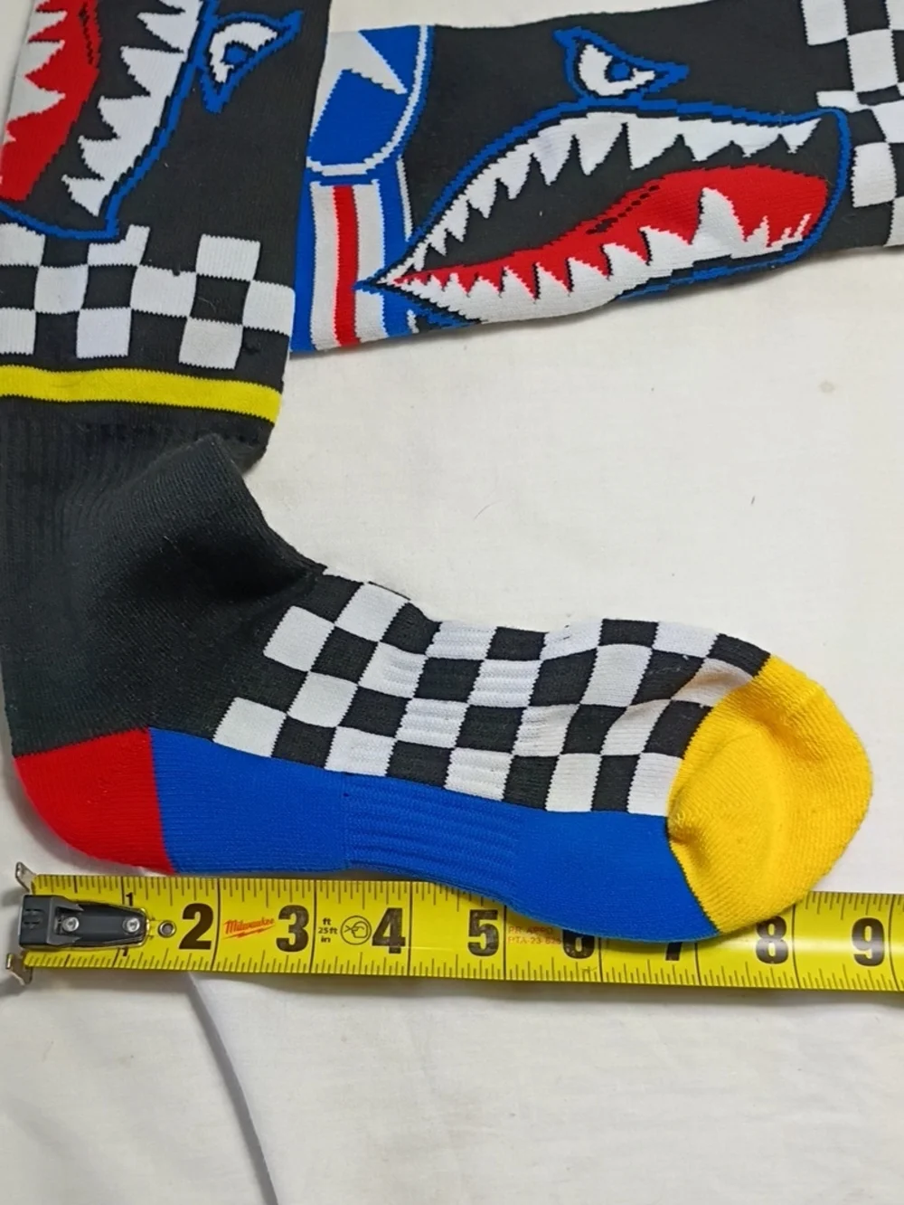 EUC O'Neill Pro MX Wingman Sox Crew Socks Size One Size Sharks